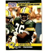 LeRoy Butler 1990 Pro Set Rookie Card #717 NFL Green Bay Packers. rookie card picture