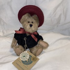 BOYDS BEAR ELOISE WILLOUGHBY 6 Poseable Plush Brown Bear Sweater/Hat