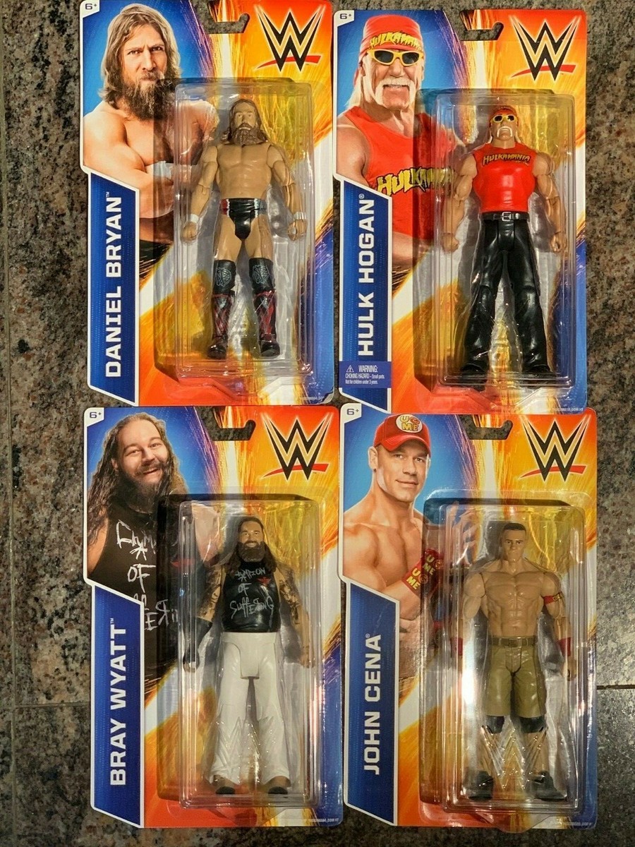 WWE Wrestling Signature Series Set of 4 Mattel Figures Hulk Hogan