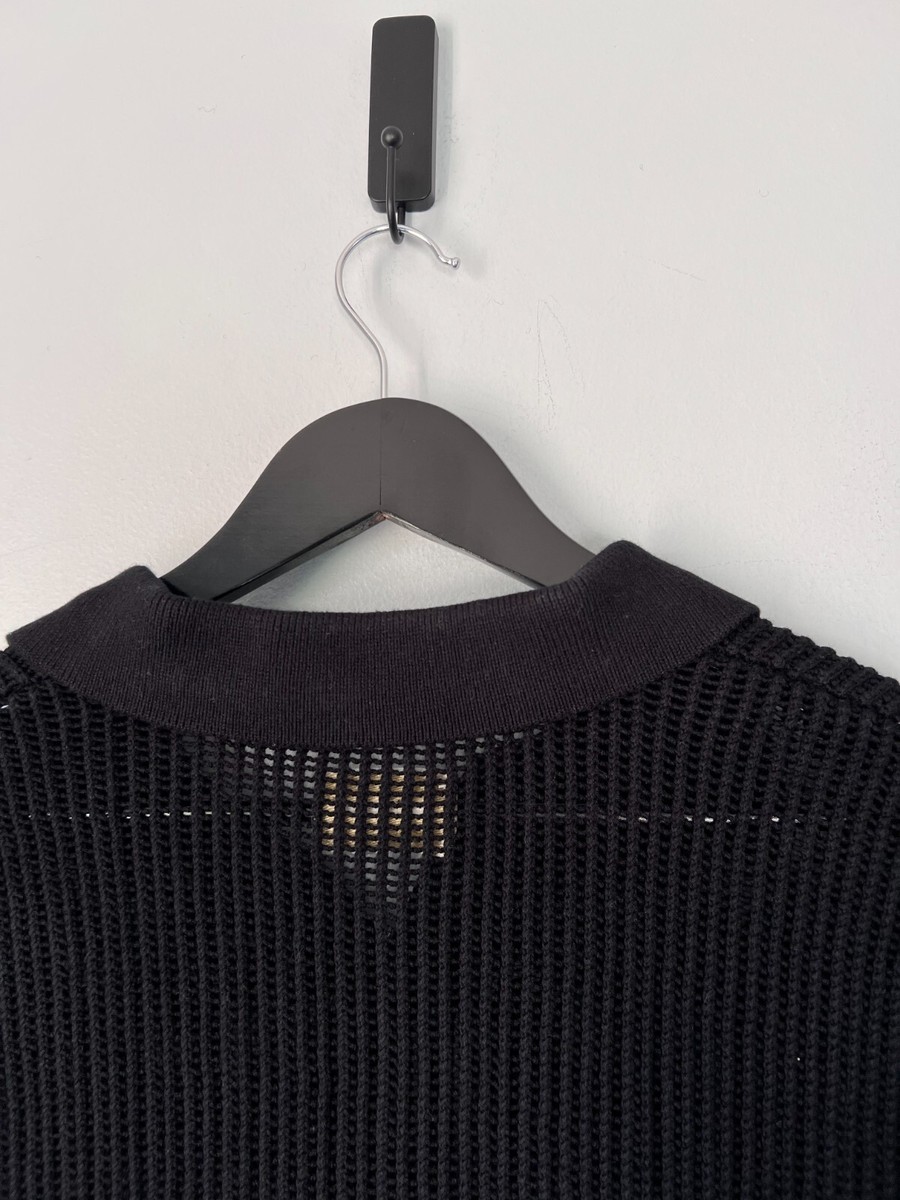 Aime Leon Dore Mesh Knit Polo - Size Medium - Black - NEW - ALD | eBay