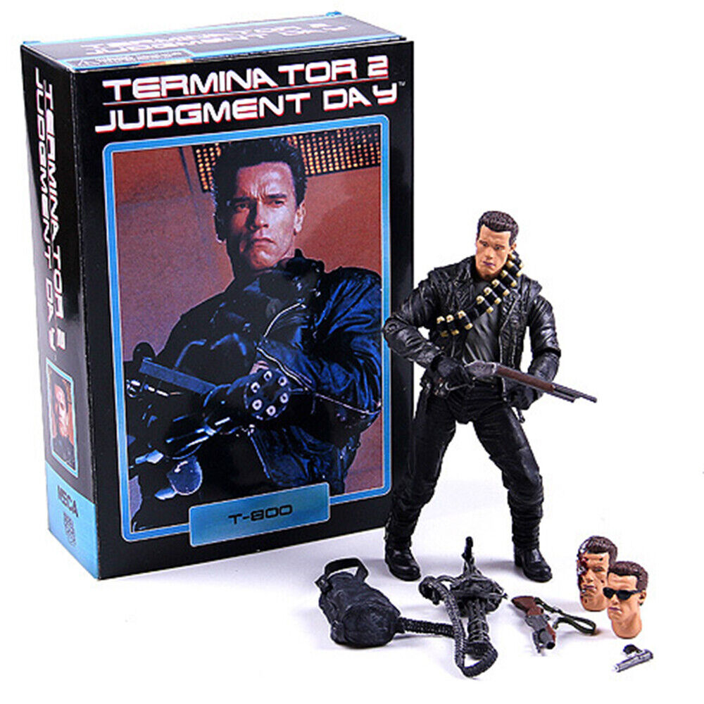 NECA Terminator 2 Judgment Day T-800 Robot Action Figure Toy New in Box