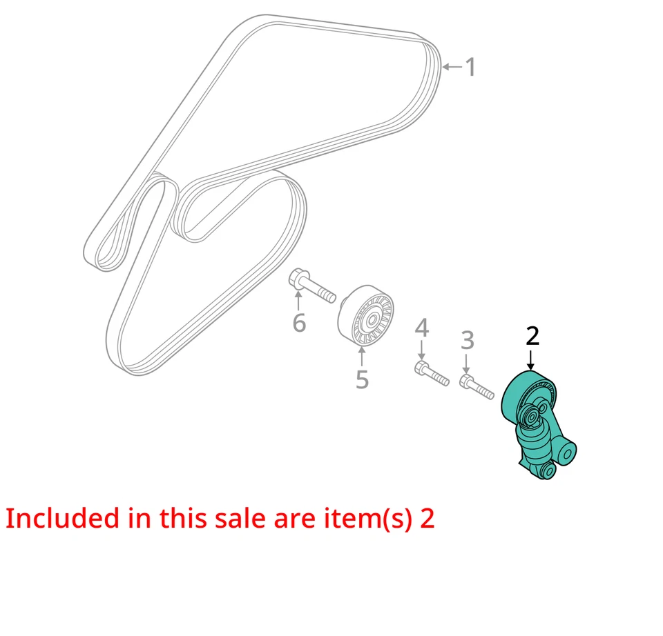 Fits 2020 - 2024 HYUNDAI PALISADE 3.8L Engine Belt Tensioner 252813C100 OEM - Image 4 of 4