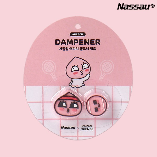 Nassau x Kakao Friends Поднимают настроение своим друзьям, гаситель шума Apeach, 2шт., теннисная ракетка, NWT