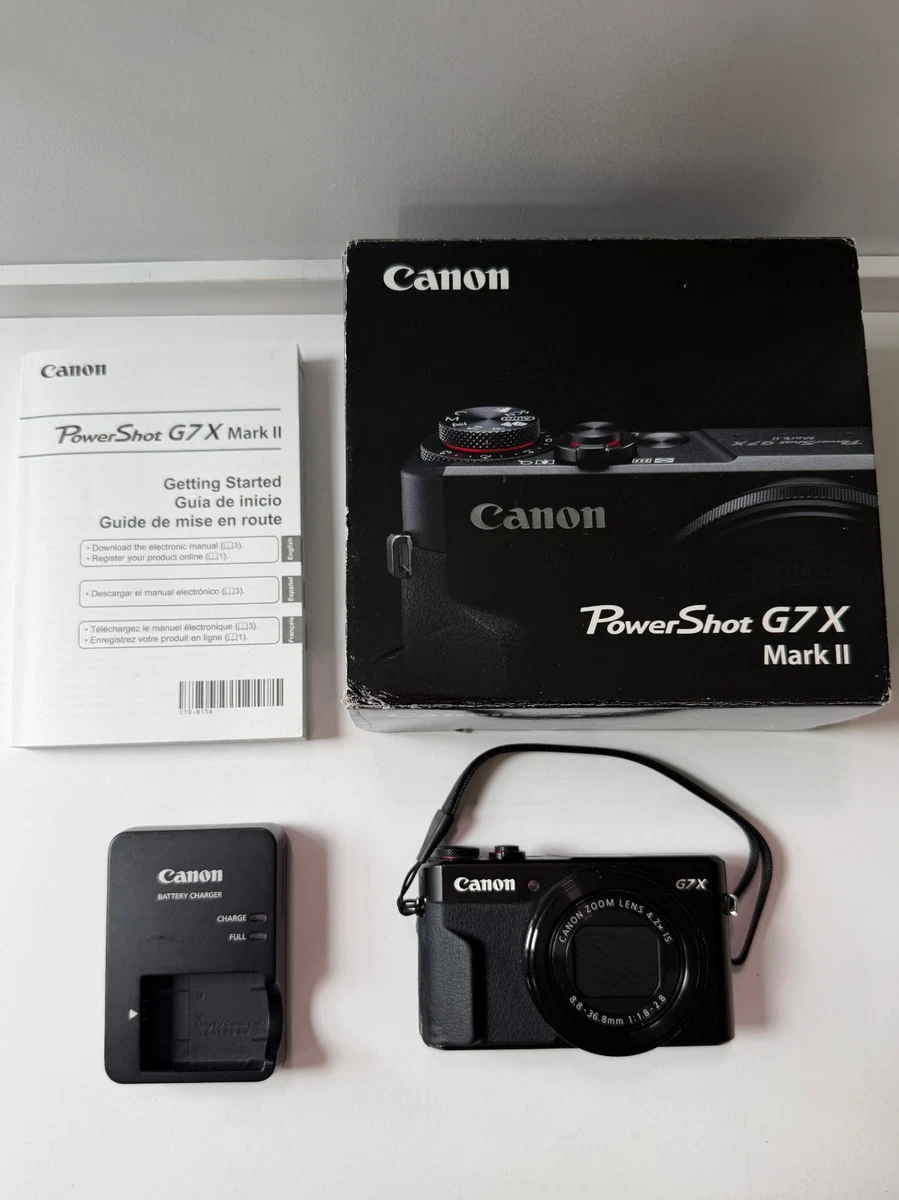 Canon PowerShot G7 X Mark II 3-9.9x Optical Zoom Digital Cameras