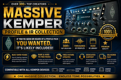Kemper Profiles & IRs Massive Collection | 300+ Top Creators | Delivered Fast