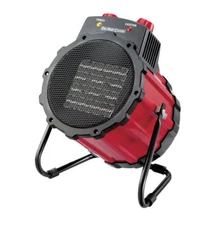 Konwin Ceramic Utility Heater Pivoting Stand Black/Red