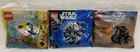 LEGO Polybag Lot of 3 - Star Wars Millennium Falcon, Technic, Creator 3-in-1
