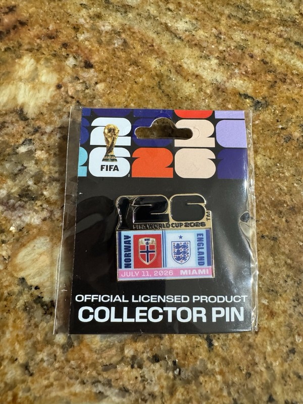 FIFA World Cup 2026 Officially Licensed Collector Pin Norway vs England July 11
