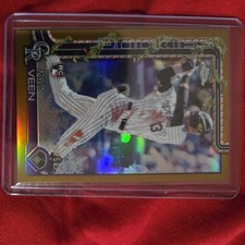 2025 Topps Holiday Zac Veen Gold Chrome Refractor RC Rookie 16/50 HC92