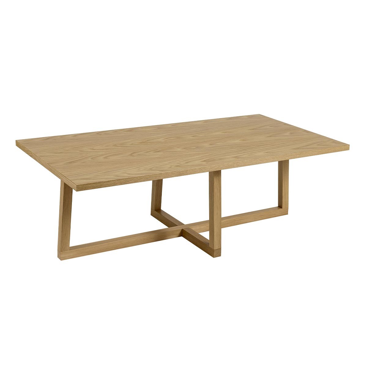 Table basse rectangulaire Bexleyheath en chêne massif de 115cm pour salon