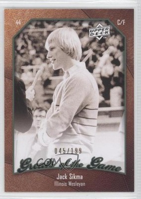 2009 Upper Deck Greats of the Game Numbered to 199 45/199 Jack Sikma #27 HOF 2u3