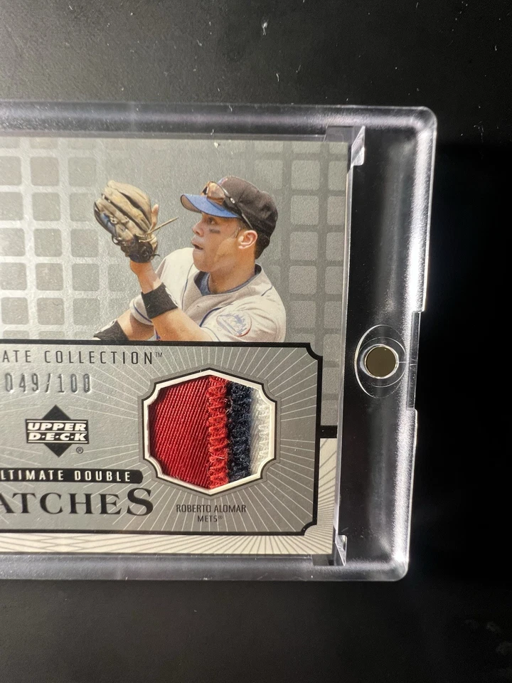 ROBERTO ALOMAR MIKE PIAZZA 2002 ULTIMATE COLLECTION DOBLE PARCHE/100 SP Foto 3 de 4