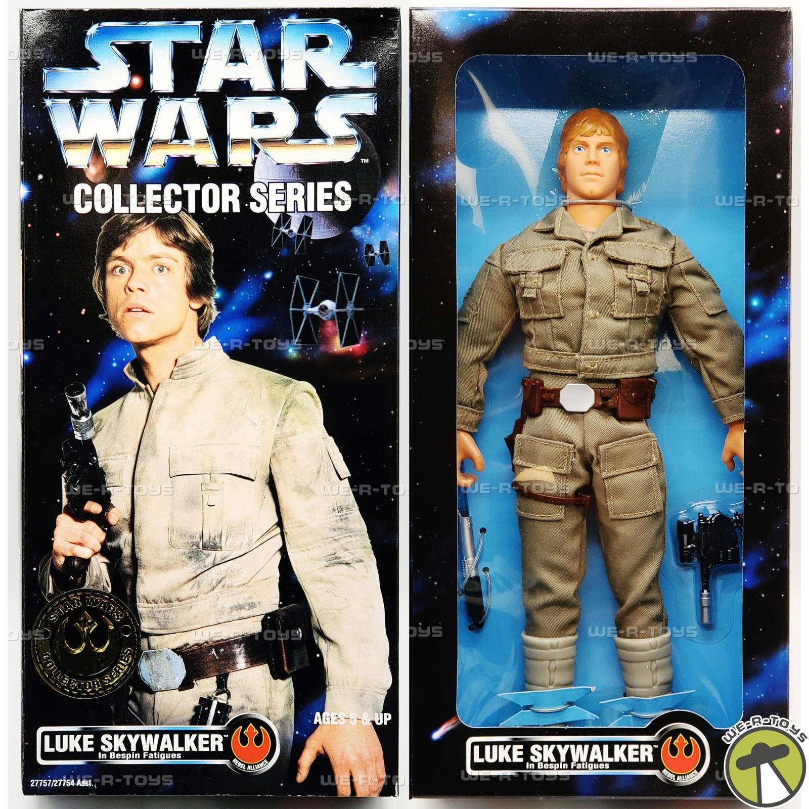 Star Wars Collector Series Luke Skywalker in Bespin Fatigues 12"" Figure 1996 NEW