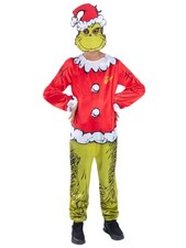 Dr Seuss The Grinch Santa Costume for Kids
