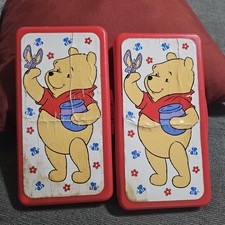 Vtg Winnie the Pooh Red Baby Wipes Travel Case Diaper Bag Container Dolly Brand