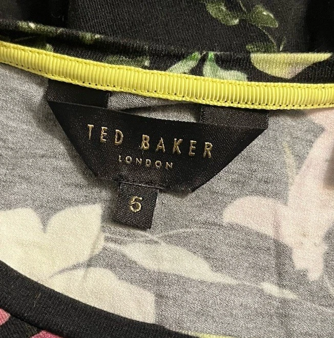 Camiseta Ted Baker London Floral Manga Corta Talla 5 Multicolor Foto 4 de 4
