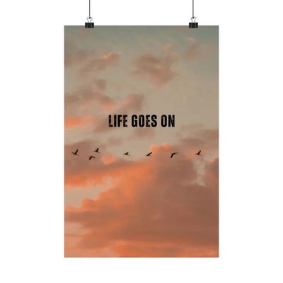 Inspirational Matte Vertical Poster, Motivational Wall Art, Positive Vibes