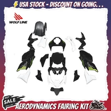 WOLFLINE Fairing Kit Bodywork For Kawasaki Z900 SE 2020-2024 White ABS Plastic