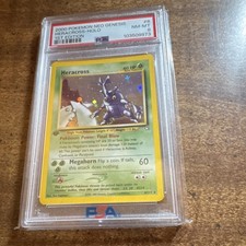 Heracross 6/111 Neo Genesis 1st Edition Holo PSA 8 on eBay