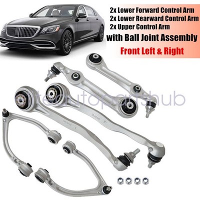 6x Front Left & Right Control Arm w/ Ball Joint For Mercedes-Benz S450 S550 S560