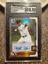 2015 Bowman Chrome Ke'Bryan Hayes Refractor Auto #BCA-KHA SGC 8.5