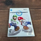 Nintendo Mario Kart Wii Video Game One Size White Good Racing Case Manual