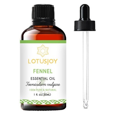 LOTUSJOY Fennel Essential Oil, 100% Pure Natural for Diffuser Skin DIY  1 Oz