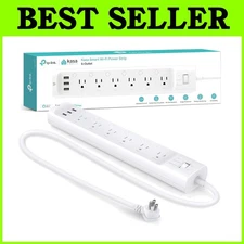 Alexa & Google Home Compatible Surge Protector, 9 Outlets