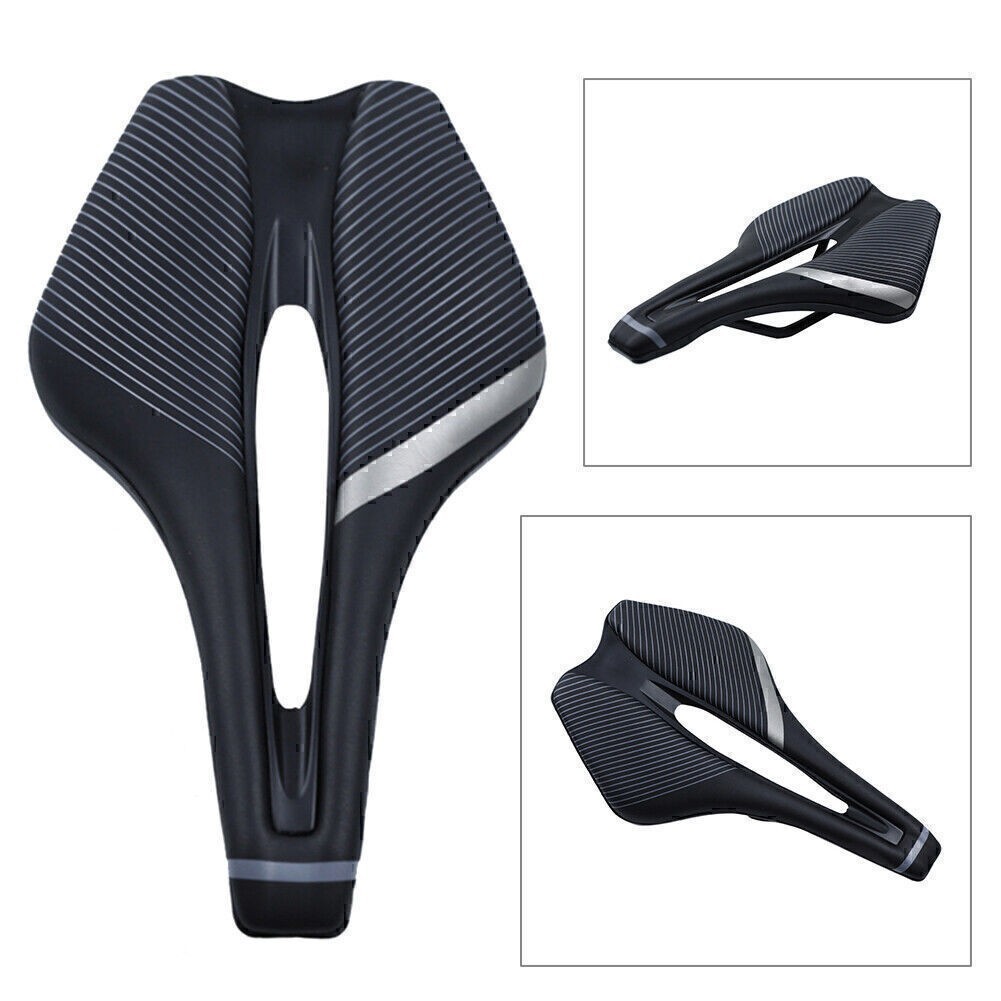 Racing Bicycle Cushion MTB Mountain Bike Road Bike Saddle PU Hollow Seat