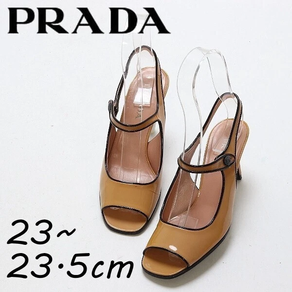 靴 Prada Beigue Leather Heels 38 1/2 PRADA Beige Heels for Women for sale | eBay