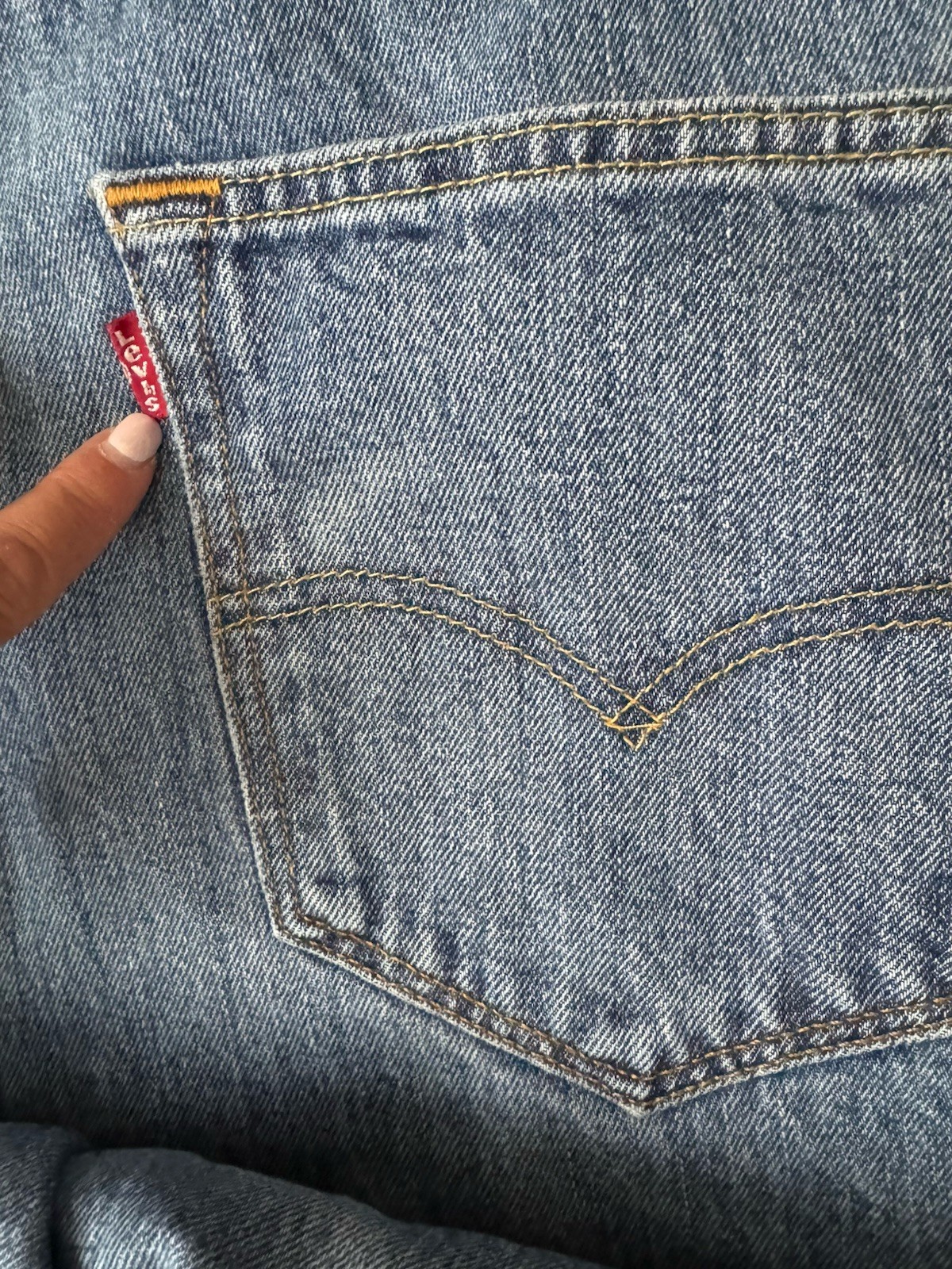 Lot Of 2 Levis 501 Button Fly Straight Leg Denim Blue Jeans Men Size 36X30 Vtg thumbnail 6