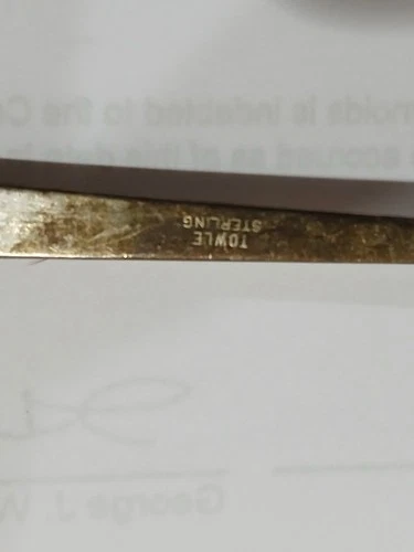 towle sterling silver serving spoon baby