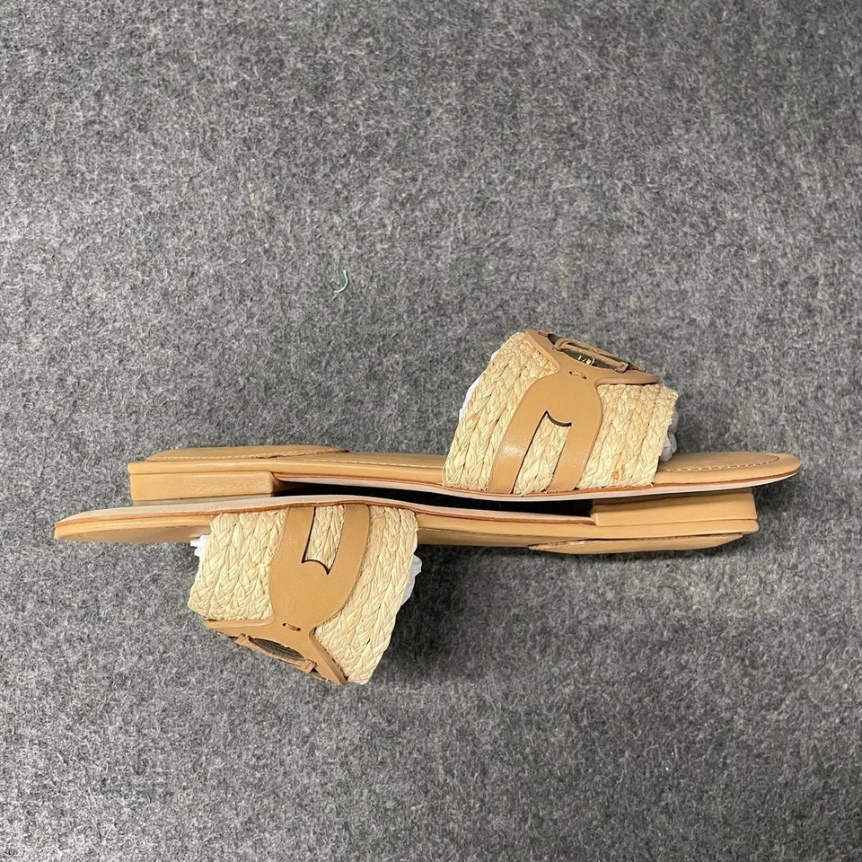 Sandálias femininas LAUREN RALPH LAUREN Alegra ráfia couro 9,5 B - Imagem 3 de 4