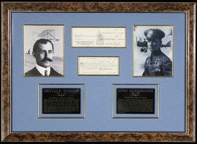 ORVILLE WRIGHT - COLLECTION CO-SIGNED BY: EDWARD V. ''EDDIE'' RICKENBACKER