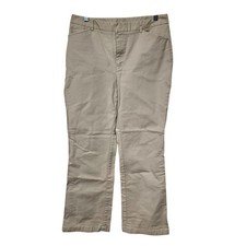 Lands' End Khaki Chino Pants Sz 10T Tan Midrise Straight Leg Minimalist Neutral