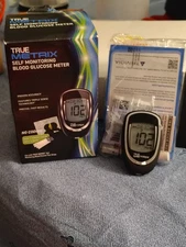 True Metrix Blood Glucose Meter Kit with 10 Test Strips and Carrying Case