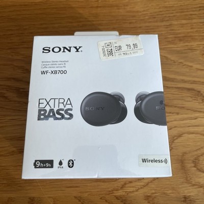 Sony WF-XB700 Extra Bass Bluetooth-Kopfhörer, Schwarz Neu und ungeöffnet 