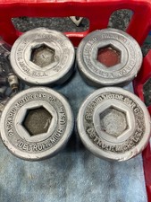 Vintage 1920s Packard Wheel Hub Caps - Original Driver Refurb Vintage 1920s Packard Wheel Hub Caps - Original Driver Refurb