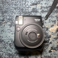 Fujifilm Instax Mini 70 Camera Black With Strap And Batteries. Works Great