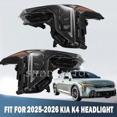 Fit KIA K4 2025 2026 Left /RightSide LED Headlight w/ Factory Projector Lens