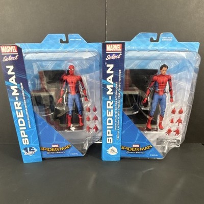 Marvel Select Spiderman Homecoming set(2)- Masked/unmasked Tom Holland