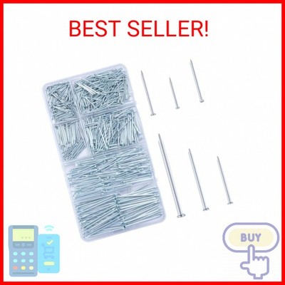KURUI 700pcs Hardware Nails for Hanging Pictures, Up to 2''-Long Finish Nails Ass