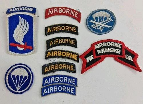 Vintage WWII WW2 & Post US Army Airborne Military Patch Lot