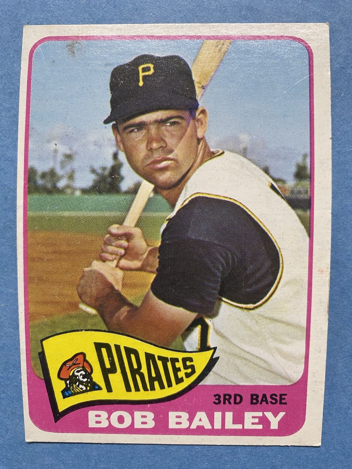 1965 Topps - Bob Bailey #412 Pittsburgh Pirates Baseball Card No Creases