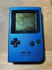Nintendo Game Boy Pocket Ice Blue Handheld Console - Authentic, Working