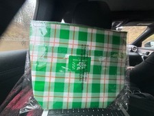 Avon Skin So Soft Tote Bag Green Plaid Reusab...