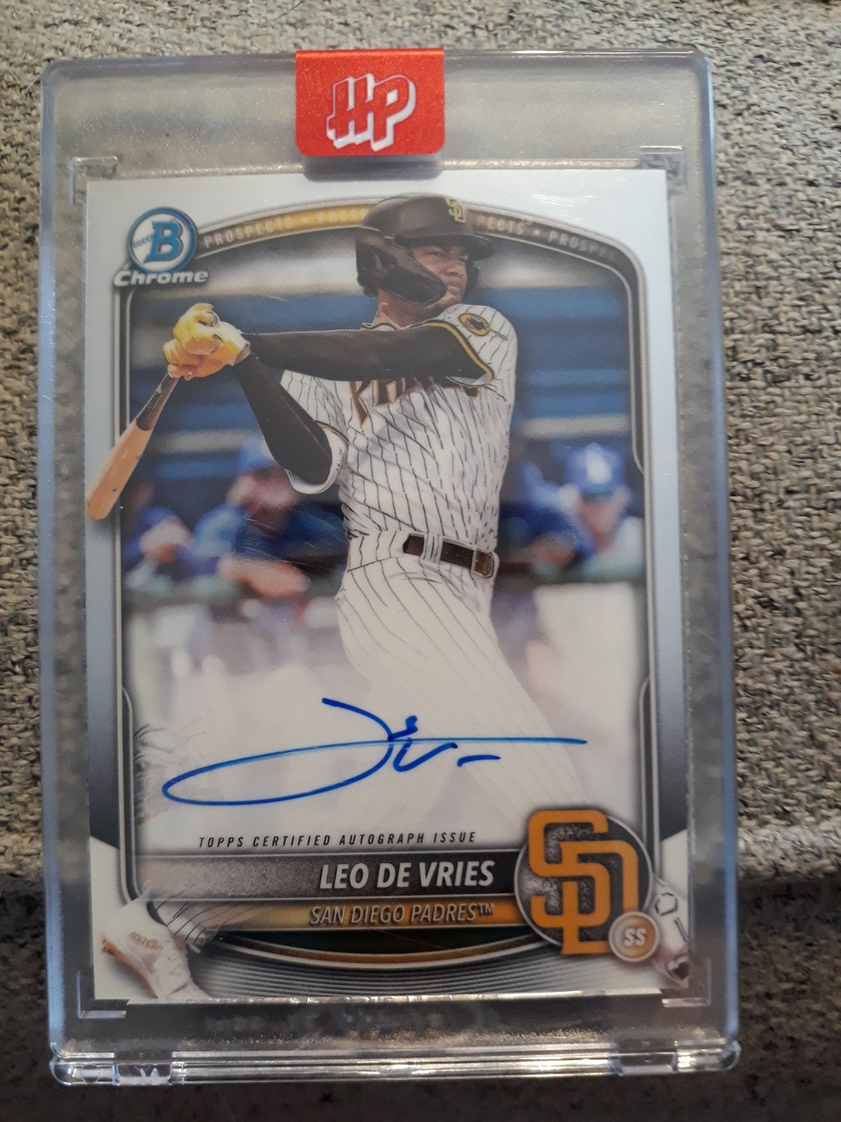 2025 BOWMAN CHROME LEO DE VRIES CHROME PROSPECTS AUTOGRAPH #CPA-LD!