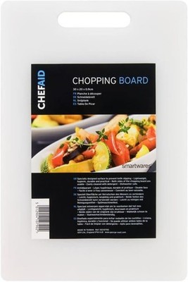 Chef Aid Weiße Poly-Schneidebrett, Unverzichtbares Küchenzubehör für den täg