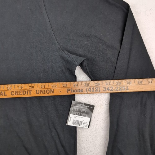 Eddie Bauer Legend Wash Classic Tee Mens XL Black Long Sleeve Lightweight - Picture 3 of 8