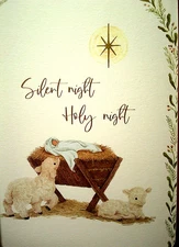 Papyrus Christmas Nativity Religious Holiday Boxed Cards 14 Ct Silent Night Holy